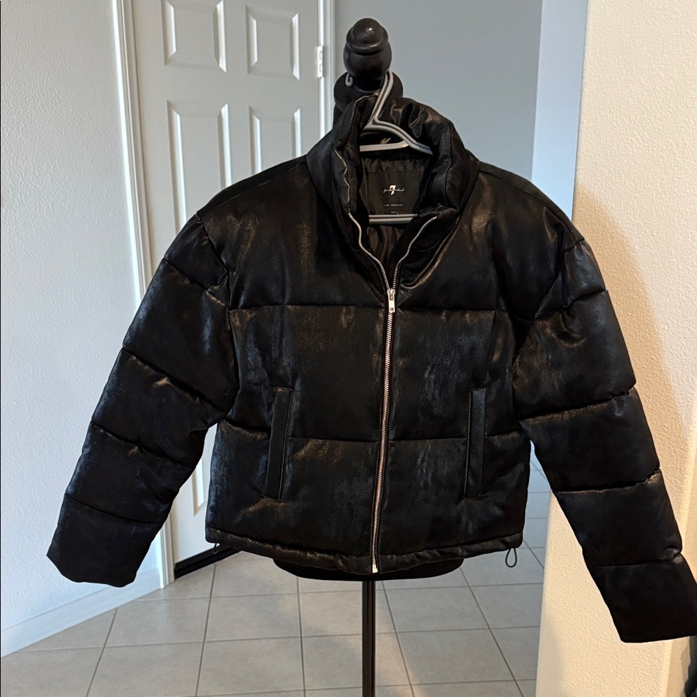 7 For All Mankind Black Outerwear